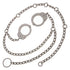 Peerless Model 7002C Waist Chain - Handcuffs at Hip - Nickel Finish