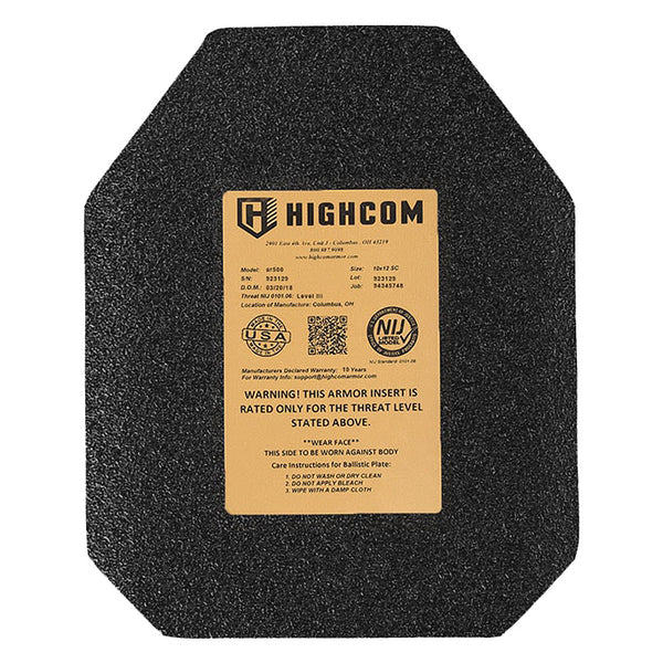 HighCom Guardian Level III+ AR500 Steel Plate