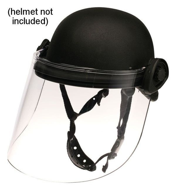 Paulson DK5 Riot Faceshield, .250AF w/helm, closed visor
